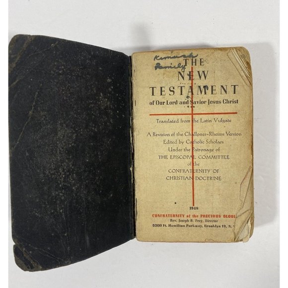 New Testament Of Our Lord And Savior Prayer Book Vintage 1948 Religious Catholic - Picture 3 of 12